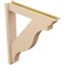 Ekena Millwork 6-in W x 34-in D x 40-in H Funston Trad Rough Cedar Woodgrain TimberThane Outlooker, Primed Tan OUTUR060X34X40FST04RCPR - alternate 5